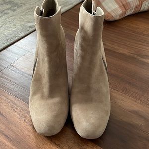 Tan ankle booties